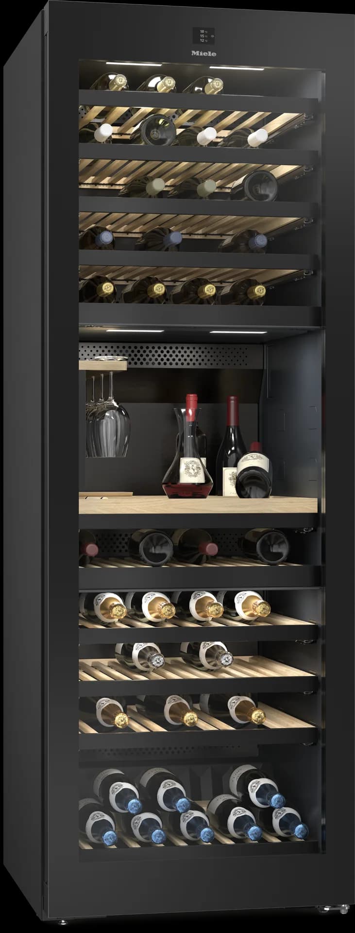 Встраиваемый винный шкаф Винный холодильник Miele KWT 4999 F OBSW