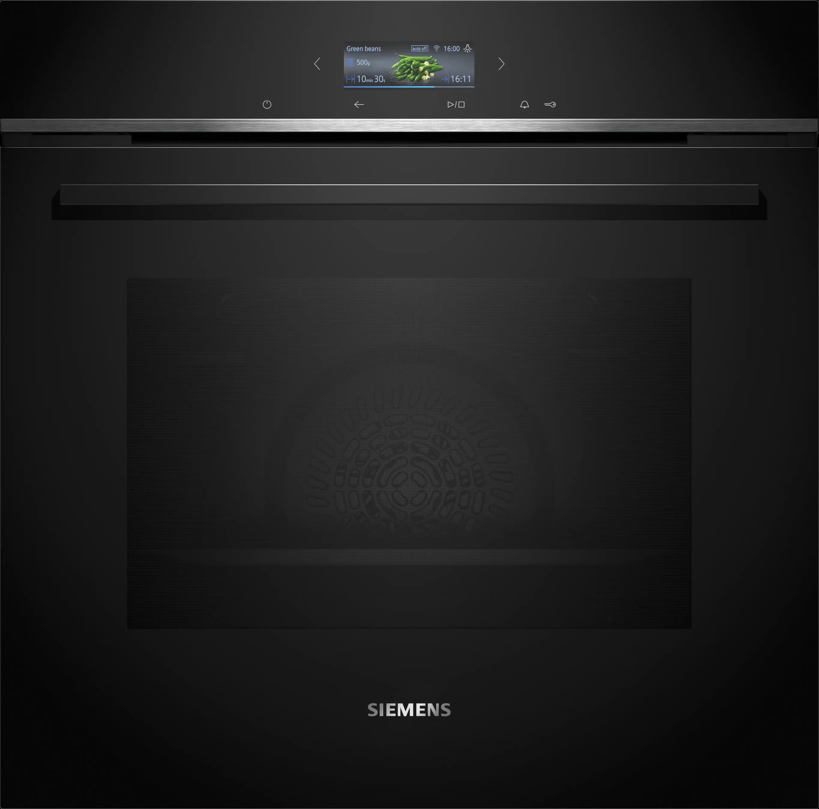 Духовой шкаф Siemens Встраиваемая духовка iQ700, 60 x 60 см, черная, нержавеющая сталь