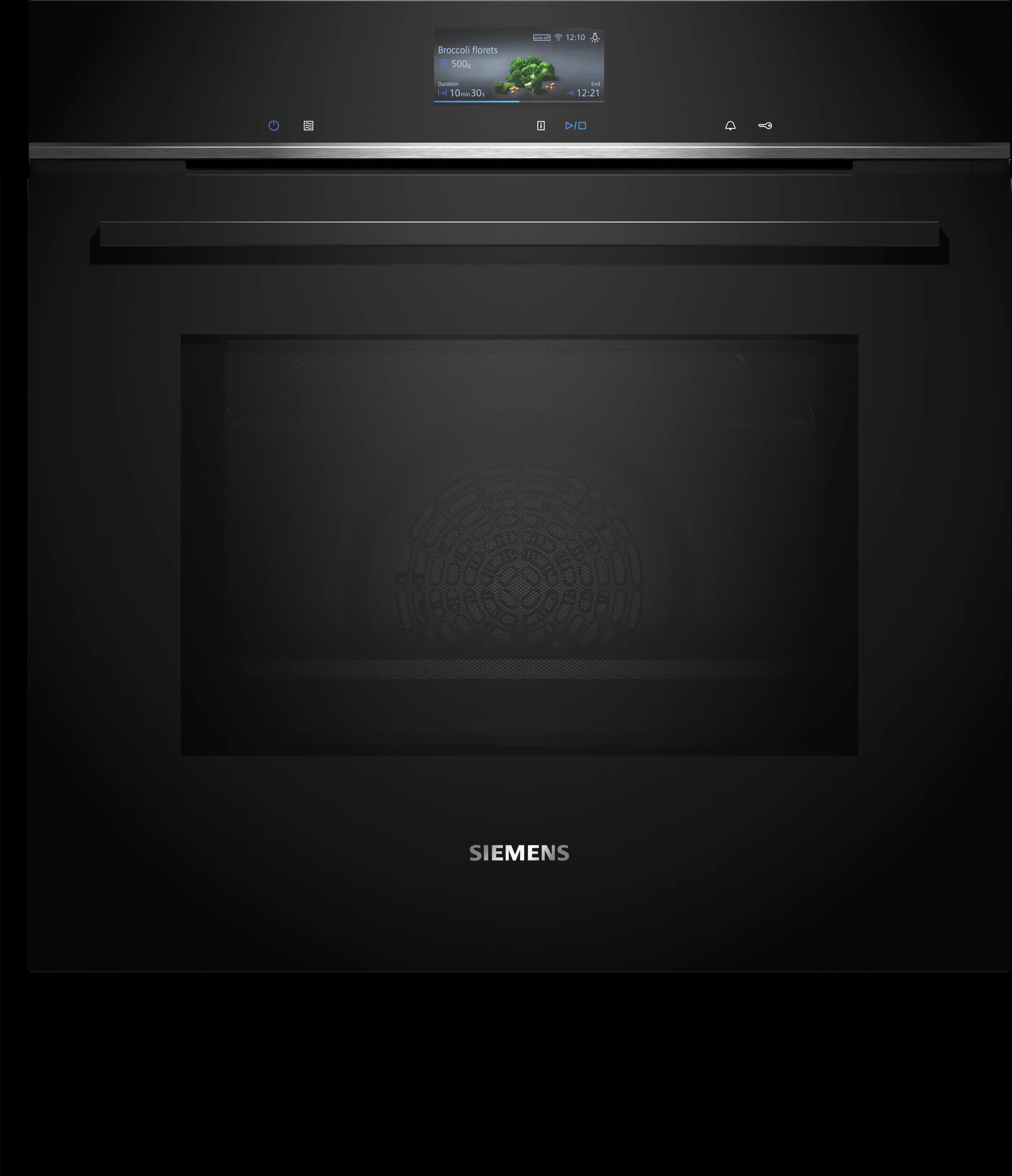 Siemens iQ700 / powerLine Встраиваемый духовой шкаф с функцией микроволновой печи 60 х 60 см Черный